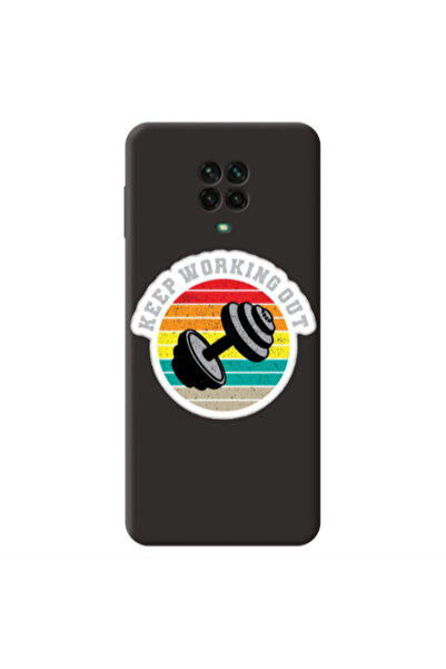 Other Xiaomi Redmi Note 9 Pro Keep working out Black Colored Silicone TPU Θήκη