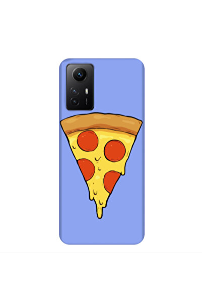 Other Xiaomi Redmi Note 12s Pizza Slice Light Purple Colored Silicone TPU Θήκη