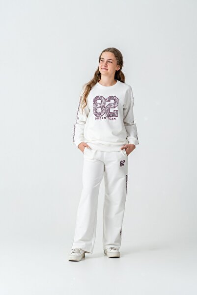 Mışıl Kids 82 Dream Team Printed Girls' Tracksuit Set