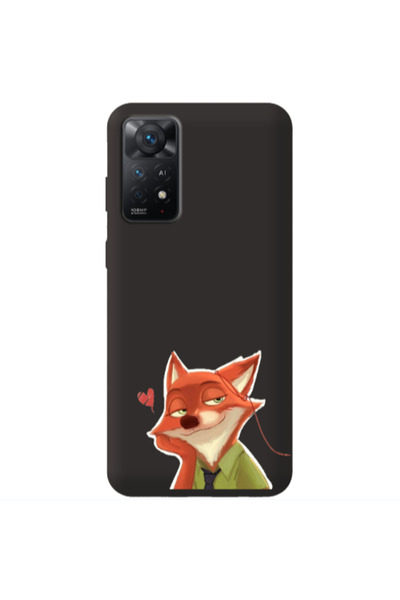 Other Xiaomi Redmi Note 11 4G Valentines 15 Black Colored Silicone TPU Θήκη