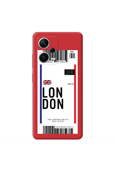 Other Xiaomi Poco X5 London Arrival Red Colored Silicone TPU Θήκη