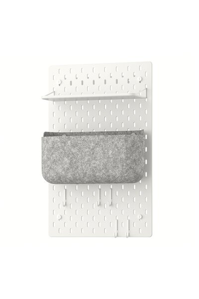 SKADIS SKÅDIS Pegboard assortment, white, 36 x 56 cm
