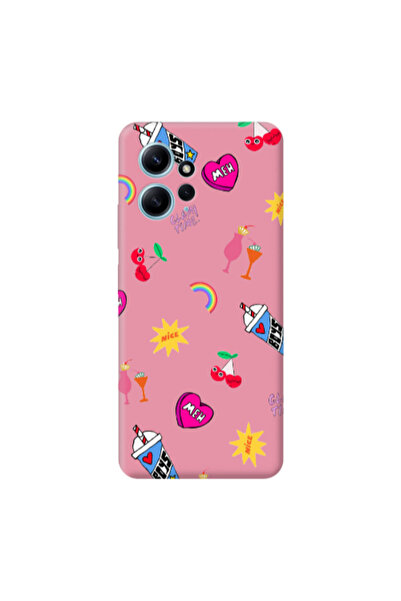 Other Xiaomi Redmi Note 12 4G glam time Pink Colored Silicone TPU Θήκη