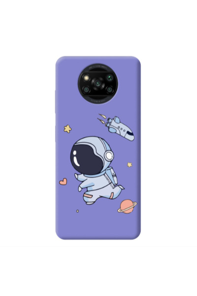 Other Xiaomi Poco X3 /X3 Pro Aduket Purple Colored Silicone TPU Θήκη