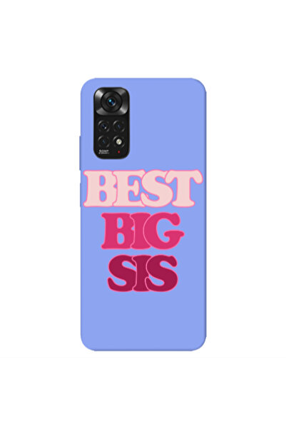 Other Xiaomi Redmi Note 11 4G Best Big Sis Light Purple Colored Silicone TPU ...