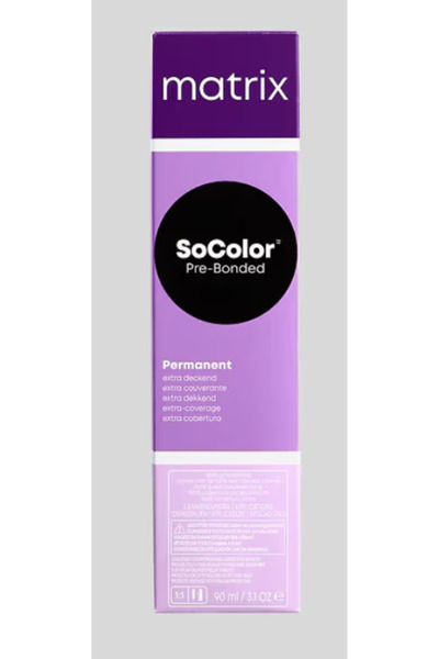 Matrix SoColor Pre-Bonded Extra Coverage Permanent Color. 508.8 (Light Blonde...