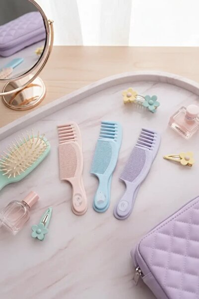 Miniso Lisanslı Hayvan Serisi Saç Tarağı Seti 2’li – Geniş ve İnce Dişli 19,5 Cm