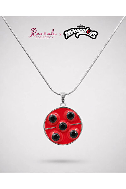 Reorah Collection Miraculous® Spinning YoYo Lucky Charm Kolyesi-Gümüş Kaplama