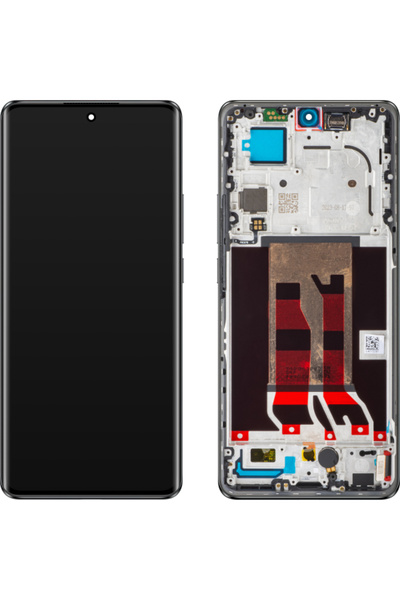 OPPO Οθόνη με οθόνη αφής Reno10 Pro, με πλαίσιο, Μαύρο (Ασημί Γκρι), Πακέτο Ε...