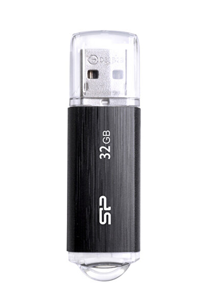 Silicon Power USB Flash Drive Ultima U02, 32GB, USB 2.0, μαύρο