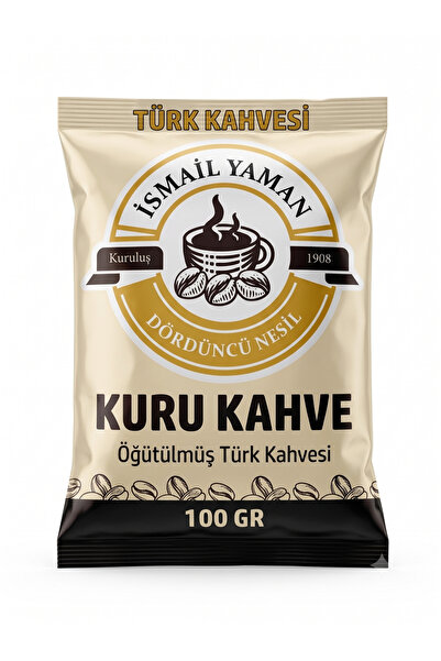 İsmail Yaman Öğütülmüş Türk Kahvesi 100 Gr Deneme Paketi 1908 Dördüncü Nesil