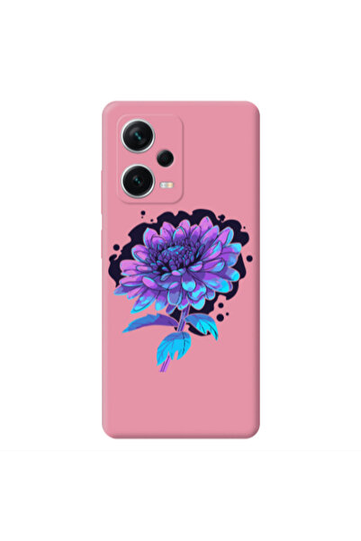Other Xiaomi Poco X5 Witch flower Pink Colored Silicone TPU Θήκη