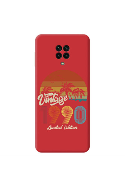 Other Xiaomi Redmi Note 9 Pro Vintage Red Colored Silicone TPU Θήκη