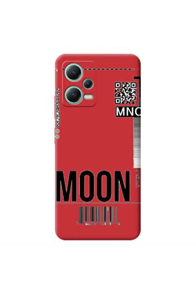 Other Xiaomi Redmi Note 12 Pro 5G A ticket to the moon Red Colored Silicone T...