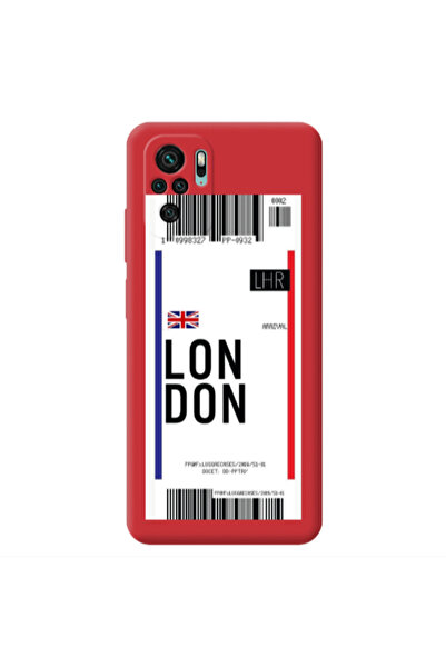 Other Xiaomi Redmi Note 10S London Arrival Red Colored Silicone TPU Θήκη