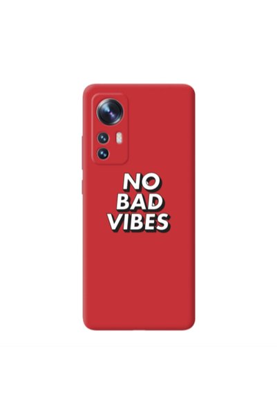 Other Xiaomi Mi 12 Pro No bad vibes Red Colored Silicone TPU Θήκη