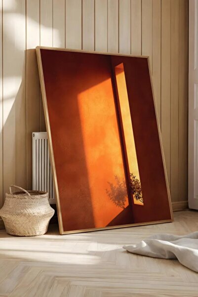 Esci Design Tablou cu ramă din lemn - Pictură cu umbre - Pictură abstractă - ...
