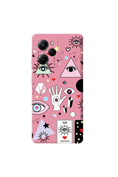 Other Xiaomi Poco X5 Pro Pyramid eyes Pink Colored Silicone TPU Θήκη
