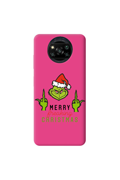 Other Xiaomi Poco X3 /X3 Pro Merry Christmas44 Fuchsia Colored Silicone TPU Θήκη