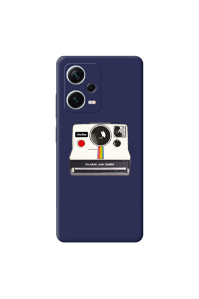 Other Xiaomi Poco X5 Polaroid land camera Dark blue Colored Silicone TPU Θήκη