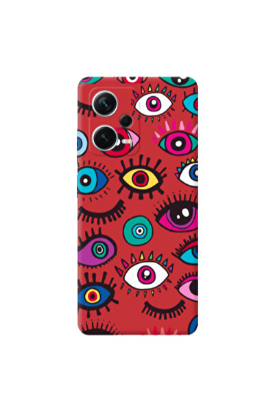 Other Xiaomi Poco X5 Multiple eyes Red Colored Silicone TPU Θήκη