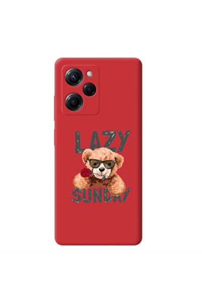 Other Xiaomi Poco X5 Pro Lazy sunday Red Colored Silicone TPU Θήκη