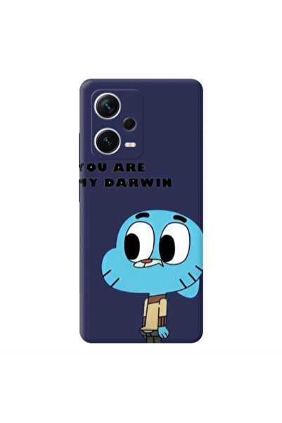 Other Xiaomi Poco X5 You are my darwin Dark blue Colored Silicone TPU Θήκη