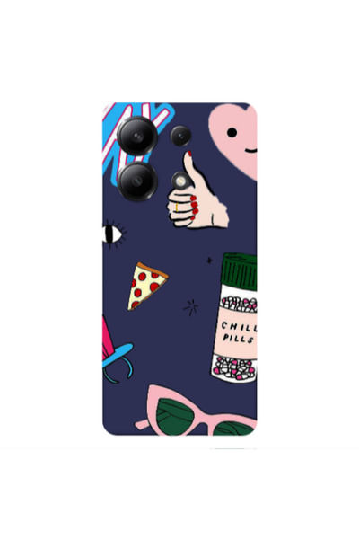 Other Xiaomi Redmi Note 13 4G Chill Dark blue Colored Silicone TPU Θήκη