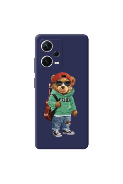 Other Xiaomi Poco X5 Summer Tedy Dark blue Colored Silicone TPU Θήκη