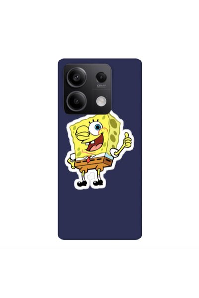 Other Xiaomi Redmi Note 13Pro 5G spongebob2 Dark blue Colored Silicone TPU Θήκη