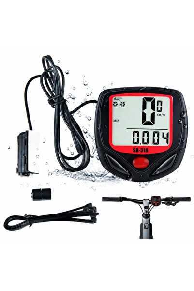 EBA Ciclocomputer cu fir, 15 funcții, LCD iluminat, Impermeabil, Odometru, Di...