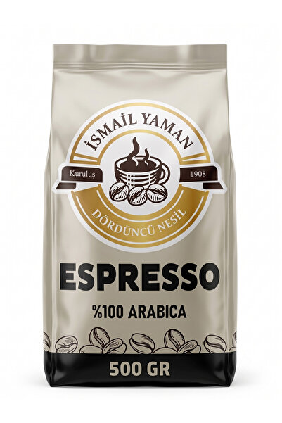 İsmail Yaman Espresso Çekirdek Kahve 500 Gr %100 Kolombiya Arabica