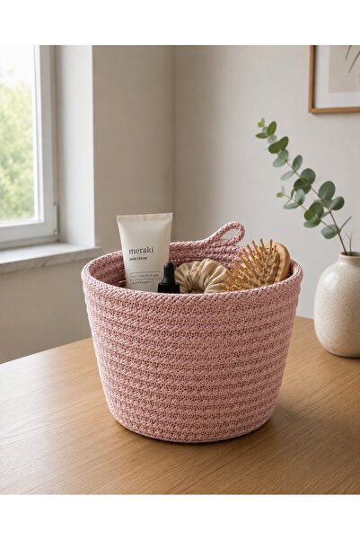 ÖRGÜM Coș decorativ multifuncțional, organizator, coș artizanal
