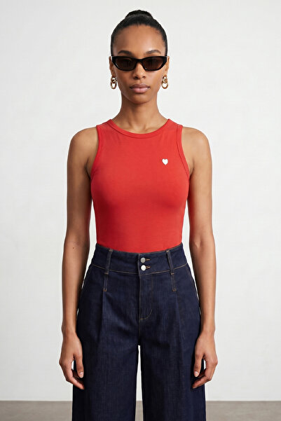 Dilvin 21259 BİSİKLET YAKA TOP T-SHIRT