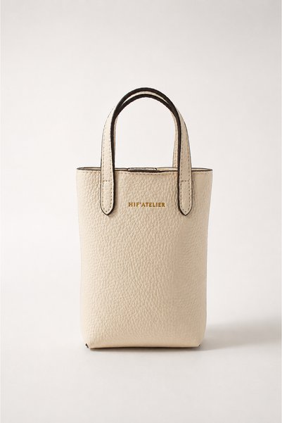 HIFATELIER Hif’Atelier Women's Shoulder Bag Crossbody Phone Bag Cream
