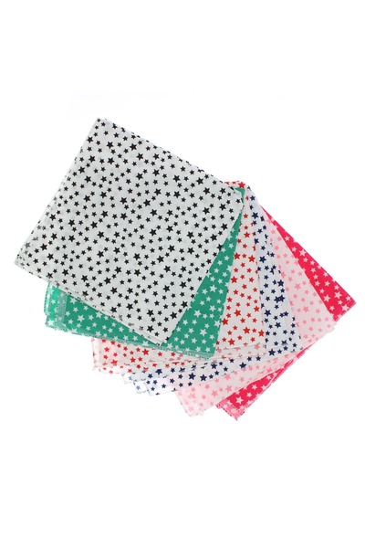 ButicCochet Set de 6 bandane pentru copii, ButicCochet, 50x50 cm, bumbac, mod...
