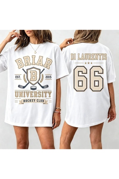 Vordevia Tricou oversize din bumbac imprimat Off Campus Di Laurentis