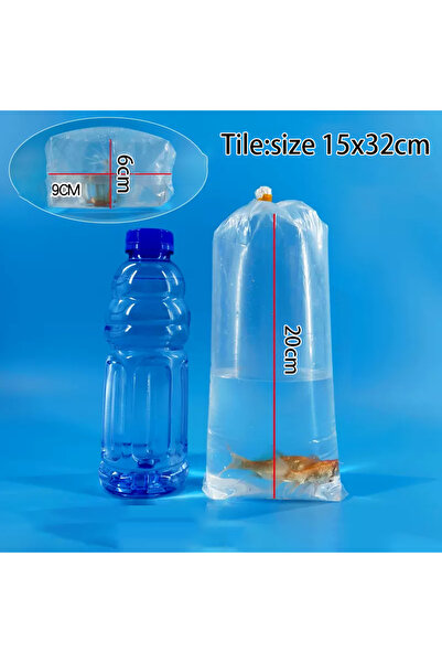 choice2 B 50PCS 50PCS Aquarium Breathing Bags Flat Bottom Fish & Shrimp Trans...