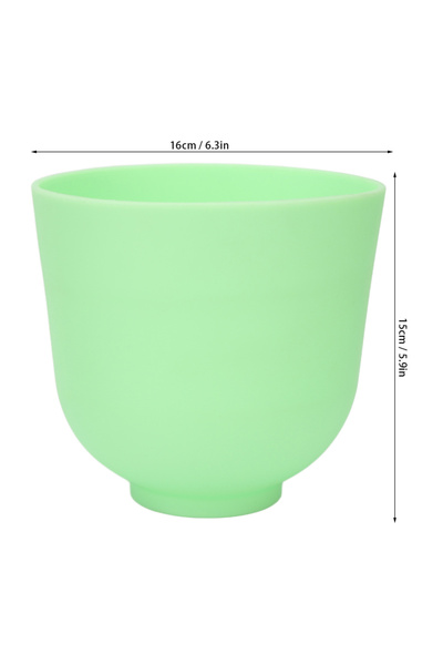 Choice Green Silicone Mixing Bowl Heat Resistant Large Size DIY Mixing Color ...