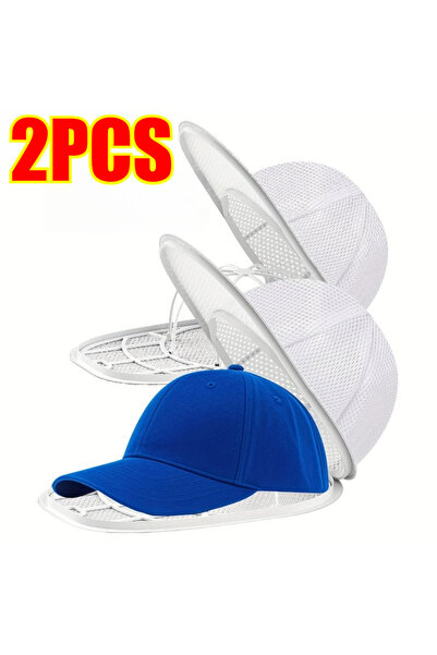 choice2 2PCS-White Portable Hat Washing Protection Bag, Anti-Deformation Base...