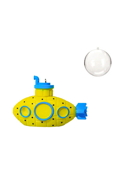 choice2 YELLOW Floating Mini Submarine Aquarium Decoration with Diver Figure ...
