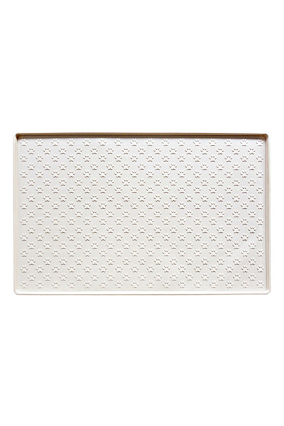 Choice8 48cmX30cm milk white-1pcs Silicone material dog drinking water and ea...
