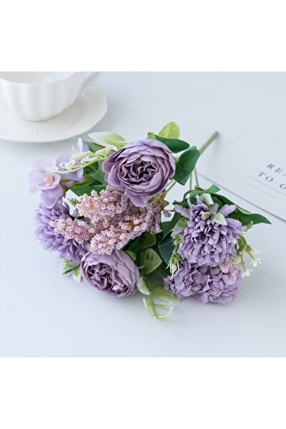 Choice4 1 pc PURPLE Artificial Flower Festival Decor Home Room Table Vase Wed...