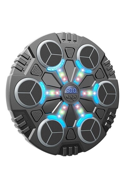 Rao Jucarie de Boxat cu Muzica si Lumini, Manusi Incluse, Bluetooth, Incarcar...