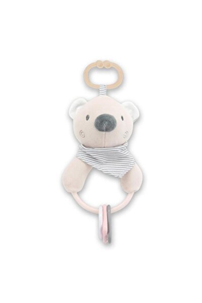 LORELLİ Jucarie de plus, Ursulet beige, 20 cm, cu forme geometrice zornaitoar...