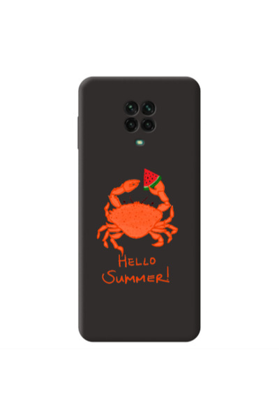 Other Xiaomi Redmi Note 9 Pro Hello Summer! Black Colored Silicone TPU Θήκη