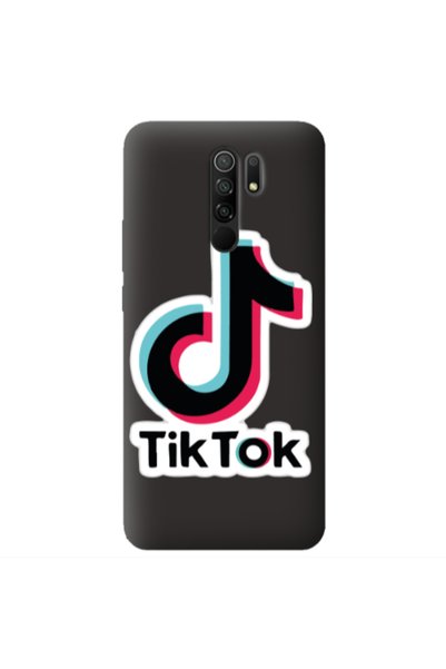 Other Xiaomi Redmi 9 Tik Tok Black Colored Silicone TPU Θήκη