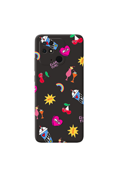 Other Xiaomi Redmi 10C glam time Black Colored Silicone TPU Θήκη