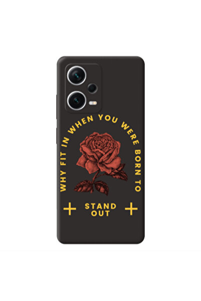Other Xiaomi Poco X5 Stand out Black Colored Silicone TPU Θήκη