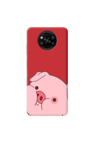 Other Xiaomi Poco X3 /X3 Pro Piggy 2 Red Colored Silicone TPU Θήκη